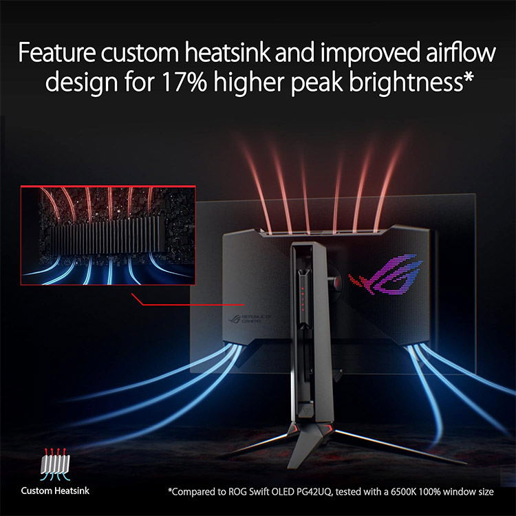 خرید مانیتور Asus ROG Swift OLED PG27AQDM - کیفیت 2K - سایز ۲۷ اینچ